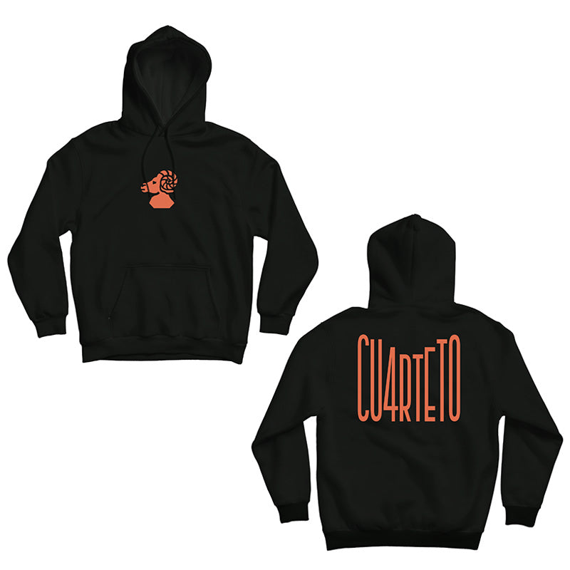 HOODIE LOGO CABRA BLACK/ORANGE