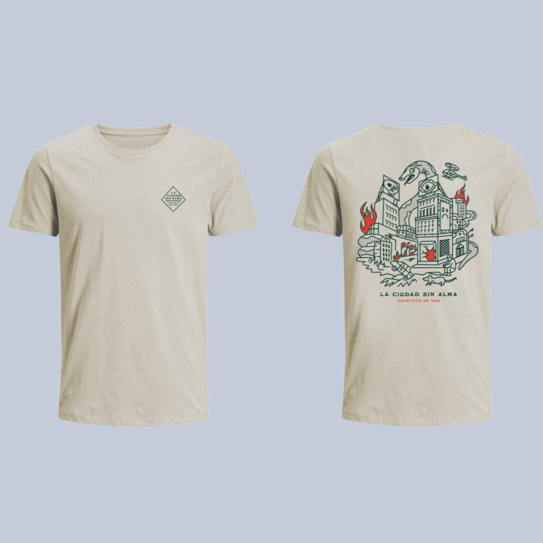 LA CIUDAD SIN ALMA BEIGE T-SHIRT