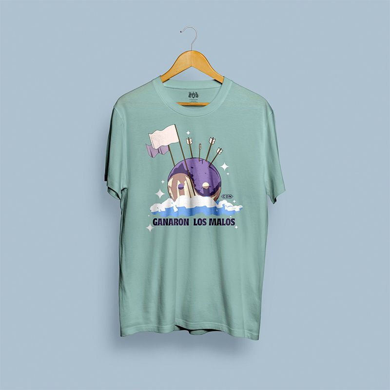GANARON LOS MALOS T-SHIRT LIGHT GREEN