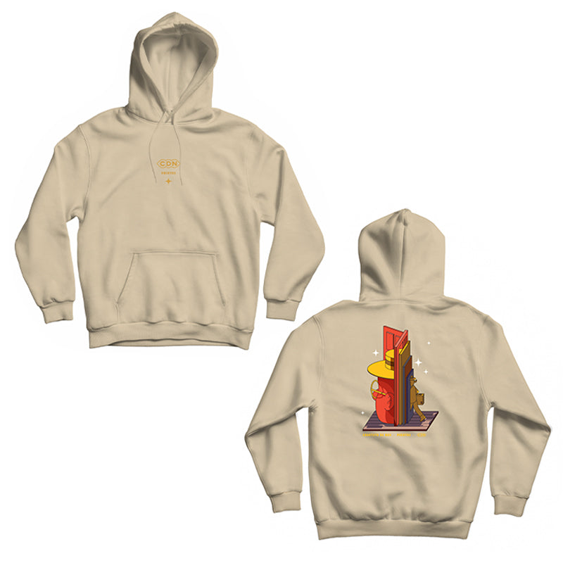HOODIE PUERTAS BEIGE